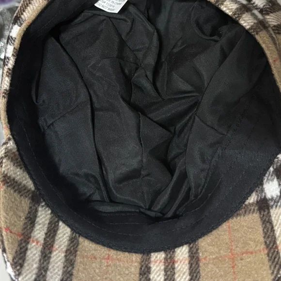 Plaid Brown Cap NWT - Picture 2 of 4